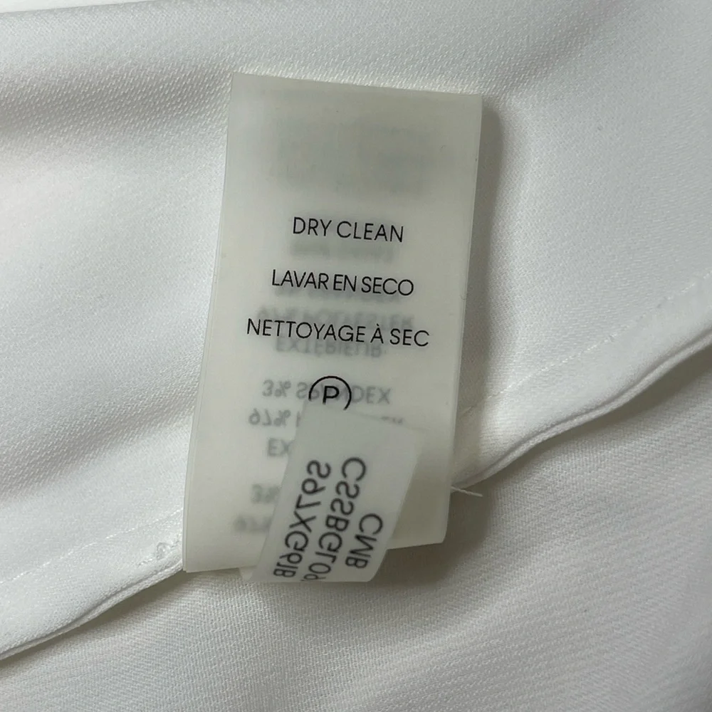 Calvin Klein Ivory Sleeveless Suit Shirt | Size M | NWT - Picture 9 of 9